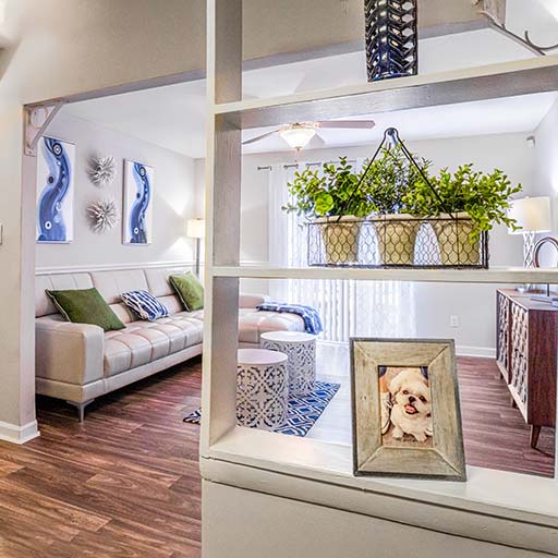 The Park at Buckingham Apartment Homes 11 Interior Laurel LivingRoom 512x512 1 Newly renovated apartments in Homewood