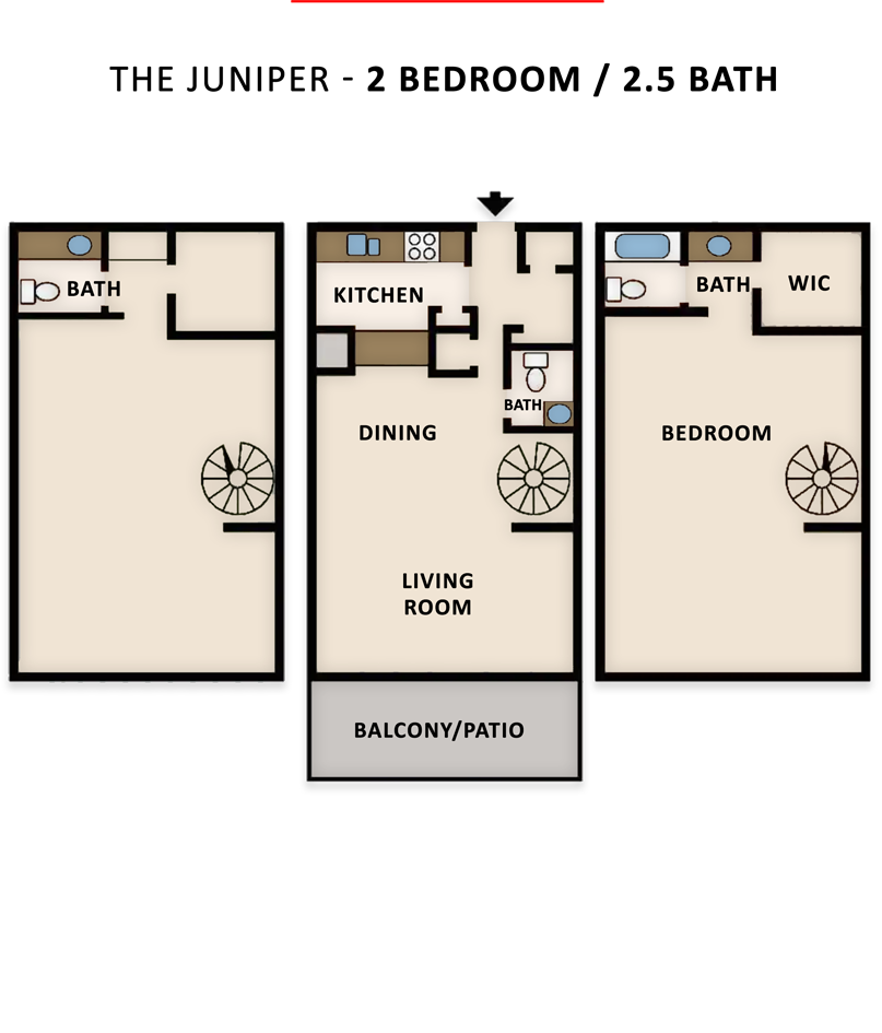 The Juniper Plan 2 recently renovated apartments in Homewood